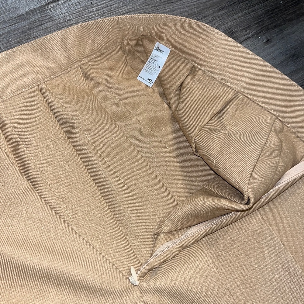 Los Angeles Apparel Camel Tan Tennis Skirt - Picture 4 of 6